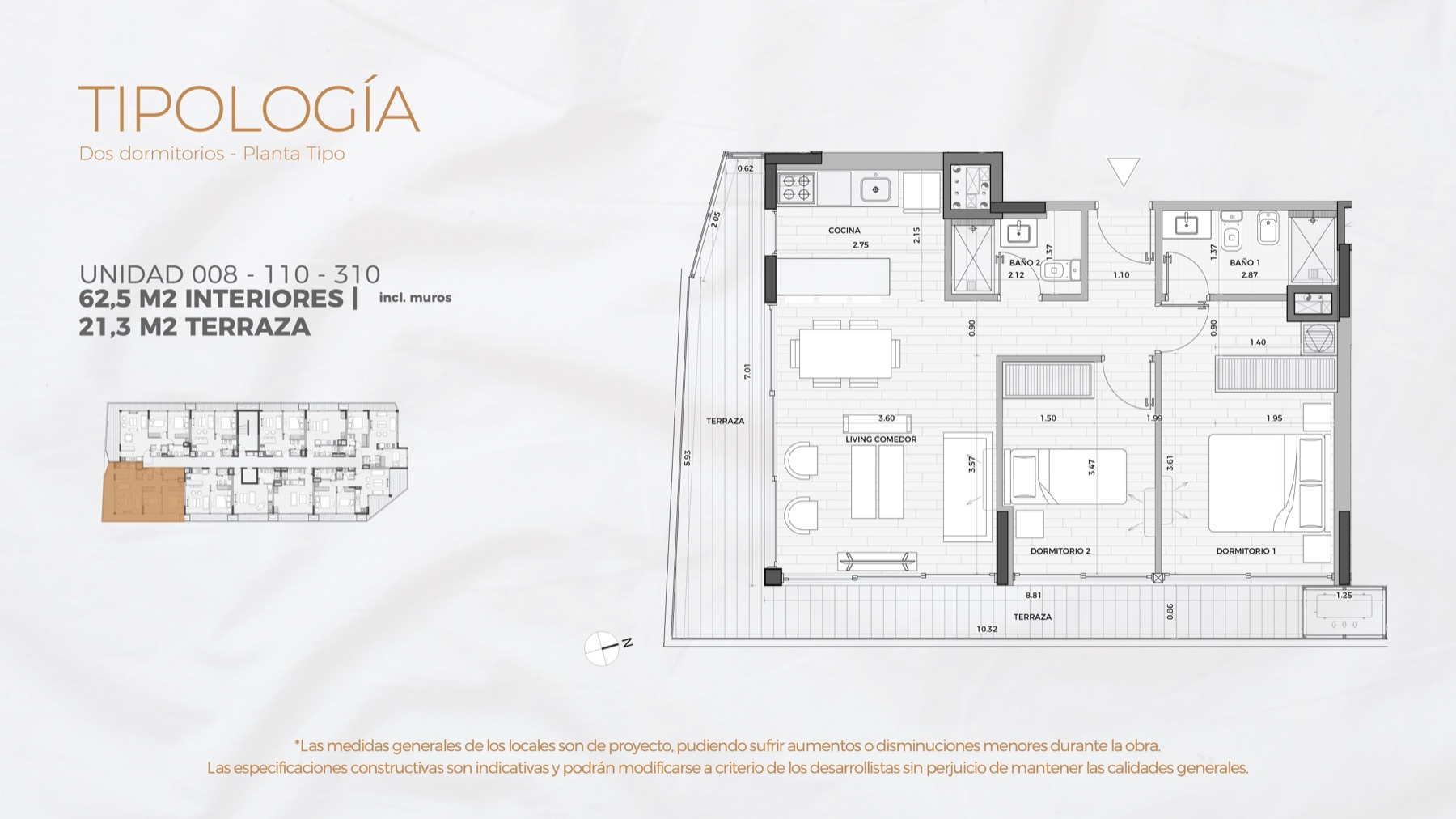 2 dormitorios - Amansa Beachfront Residences