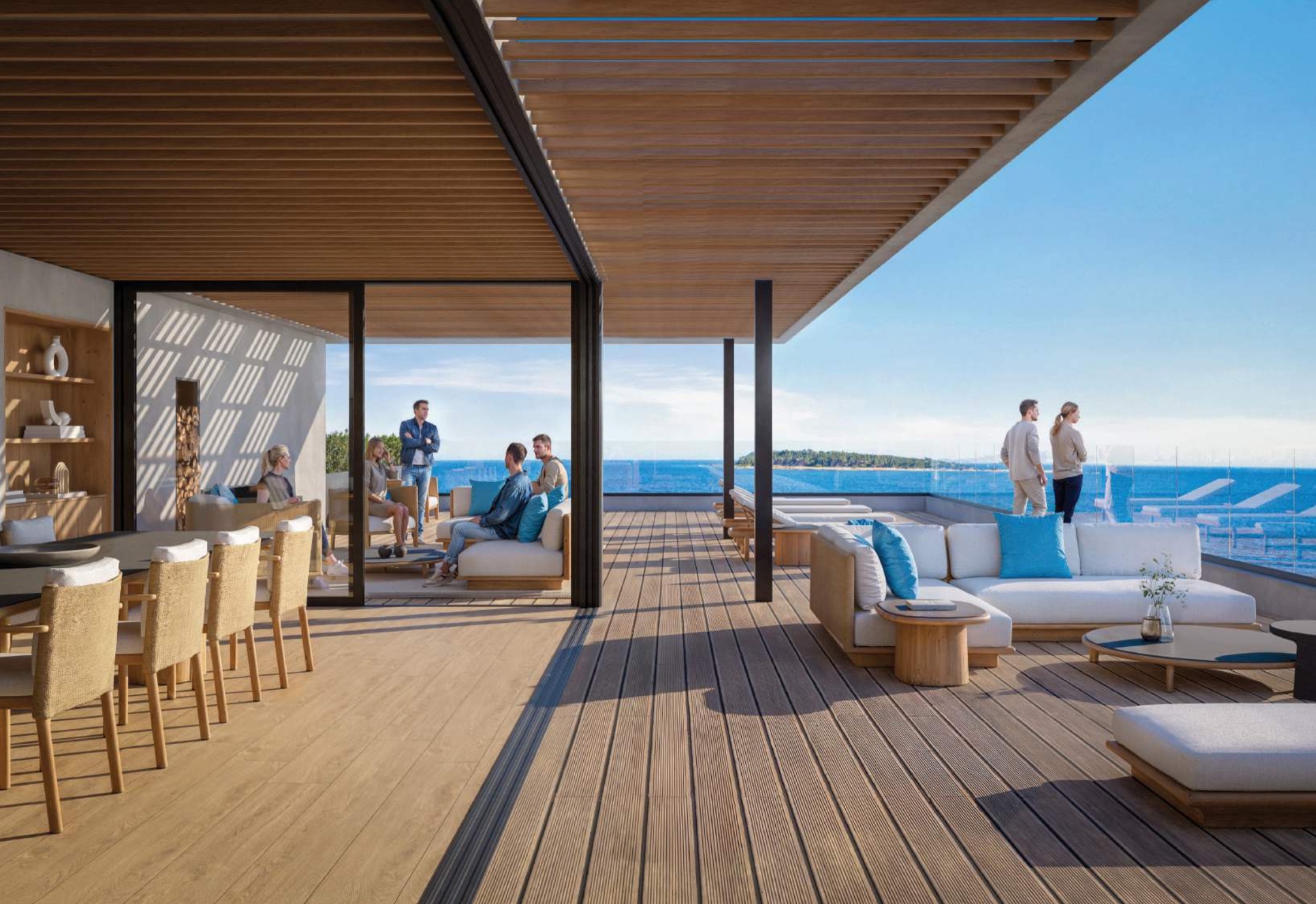 Rooftop con vista al mar